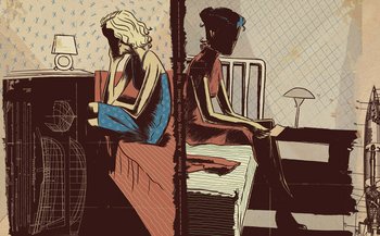2 Sisters Silk-Screened Poster