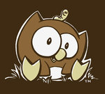 OWLY MEN'S BROWN CLASSIC T-SHIRT