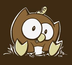OWLY MEN'S BROWN CLASSIC T-SHIRT