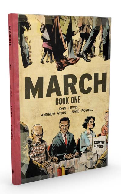 March: Book One -- OVER-SIZED DELUXE HARDCOVER EDITION