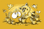 OWLY MEN'S GOLD PLANTING DAY T-SHIRT